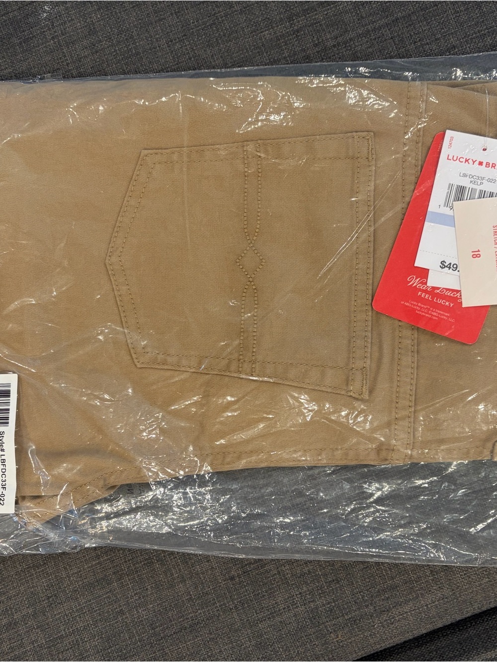 Lucky Brand Men's Khaki/Tan Chinos
